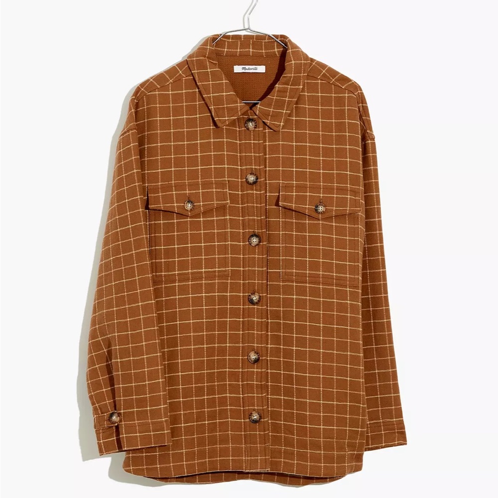 Madewell Waffleback Branner Oversized Shacket size Medium